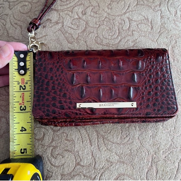 Brahmin Wristlet / Waller Pecan Brown Melbourne Leather - Picture 6 of 9